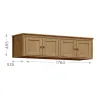 Alzada 4 Puertas Topazio Freijo en Madera natural - Roperos y placares, Uruguay | Satec, vista 3 de 3