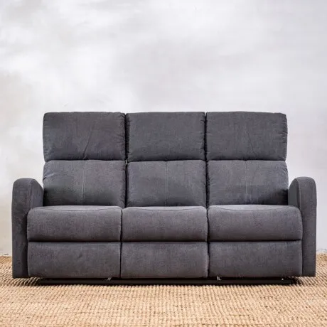 Sillón Reclinable Taos 3 Cuerpos Gris en Gris - Sillones y sofás, Uruguay | Aihaus