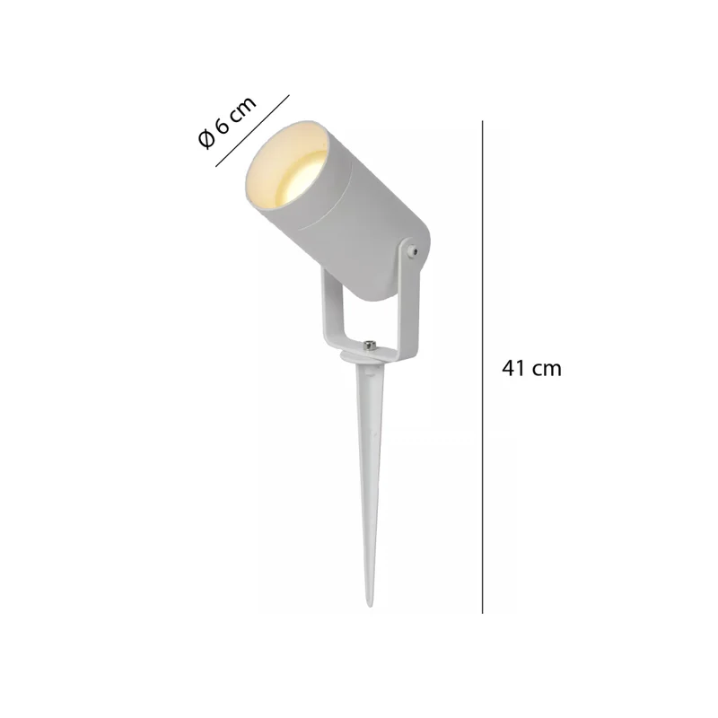 Luminaria Pincho Utah GU10 41cm Blanco en Blanco - Lámparas de pie, Uruguay | Serlux, vista 4