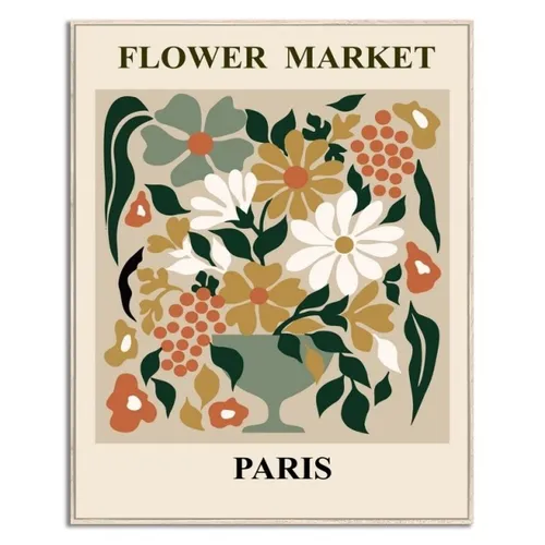 CUADRO 40x50cm MARCO FLOWER MARKET PARIS - Decoración de pared, Uruguay | Decohogar