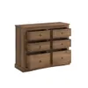 Comoda 6 Cajones Línea Monterrey - Nogal en Marrón - Cómodas, Uruguay | Ecowood, vista 3 de 3