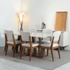 Mesa de comedor Avena - Con vidrio - 160 - Canela y Off White en Blanco - Mesas de comedor, Uruguay | NYR, vista 2 de 5