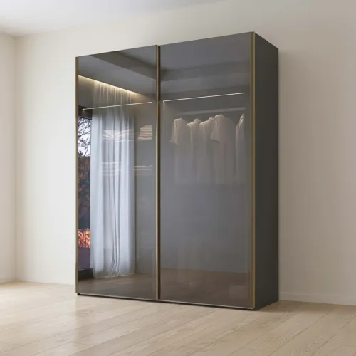 Placard 2 Puertas Mdf Negro Dubai en Negro - Roperos y placares, Uruguay | Divino
