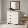 Cómoda 4 cajones - Madera maciza - Linea Colonial - Blanco en Blanco - Cómodas, Uruguay | Rústico Hogar, vista 2 de 5