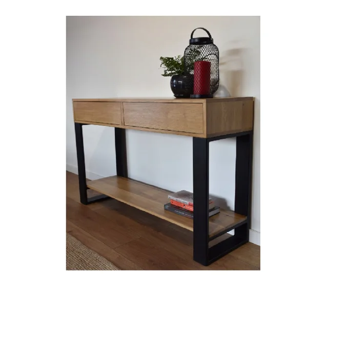 Recibidor IRON 2 Cajones 1.10m en Multicolor - Aparadores y recibidores, Uruguay | Finkel, vista 3