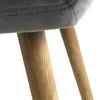 Silla de comedor ADSLEV terciopelo gris/nat en Gris - Sillas, Uruguay | JYSK, vista 4 de 5