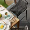 Taburete Lambton de cuerda - negro y acero con acabado negro altura 62 cm en Negro - Butacas, banquetas y puffs, Uruguay | Kavehome, vista 2 de 8