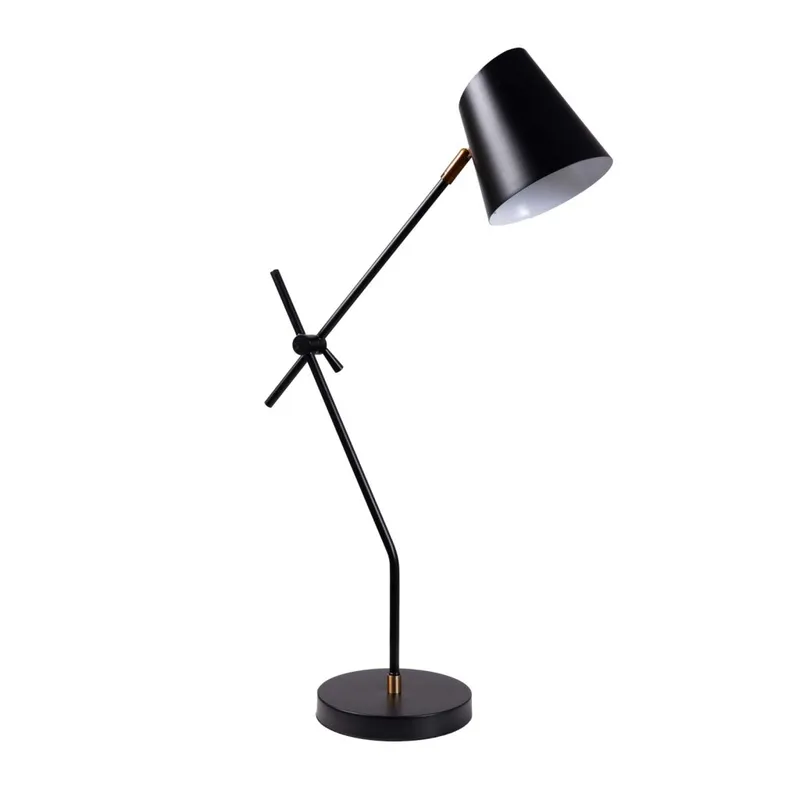 Lampara De Mesa Metal Negro Ml83520 en Negro - Lámparas de mesa, Uruguay | Divino