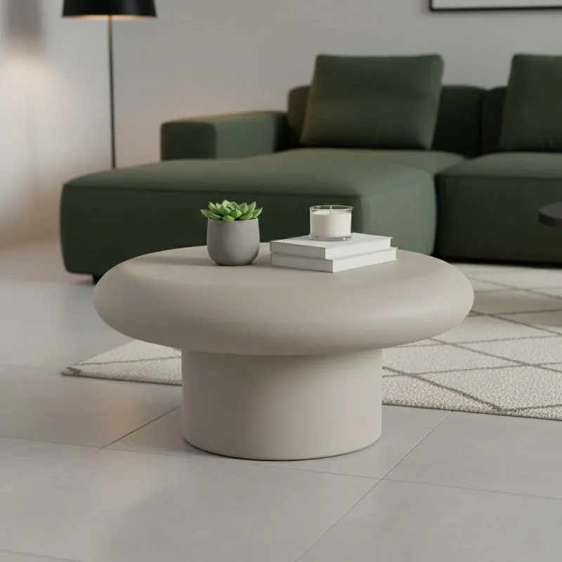 Mesa Ratona Metal Gris Vega en Gris - Mesas de living, Uruguay | Divino