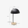 Lámpara de mesa Catlar de madera de fresno y metal - con acabado pintado negro en Negro - Lámparas de mesa, Uruguay | Kavehome, vista 7 de 7