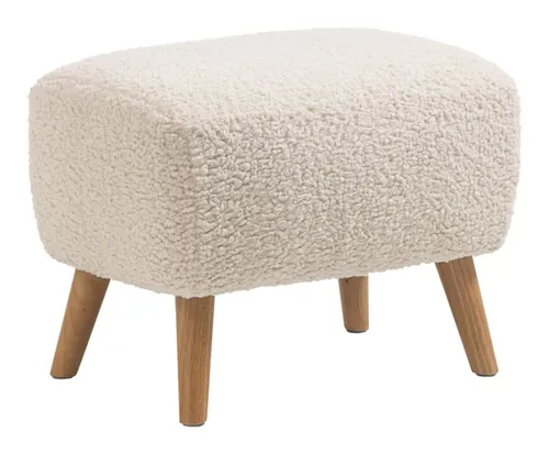Puf VILDSUND 52x41 tela bouclé crudo - Butacas, banquetas y puffs, Uruguay | JYSK