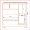 Comoda 4 cajones + puerta – Vega CO 028 en Marrón - Cómodas, Uruguay | Punto Unión, vista 9 de 9