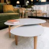 Conjunto Mesa de Centro Capri – Blanco - Mesas de living, Uruguay | Berna home, vista 2 de 2