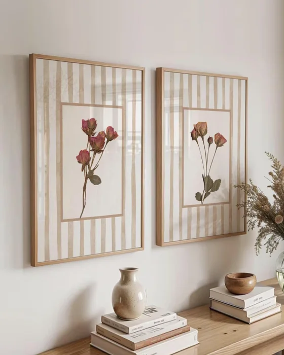 Botánico Flores Vintage en Multicolor - Láminas, Uruguay | La Cuadrería