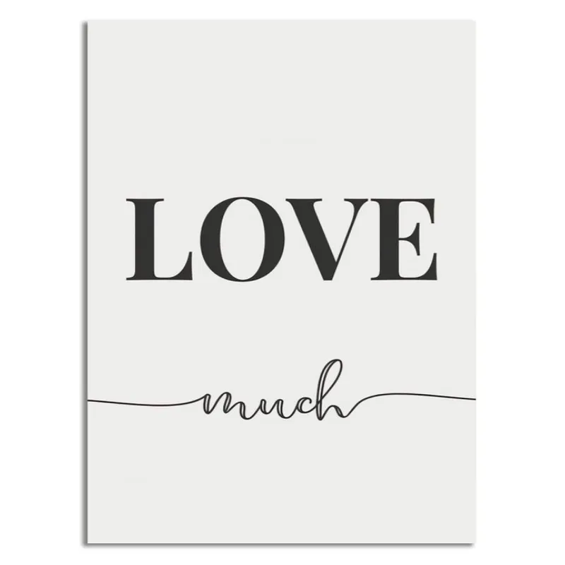 CUADRO CANVAS 30x40cm LOVE MUCH - Decoración de pared, Uruguay | Decohogar