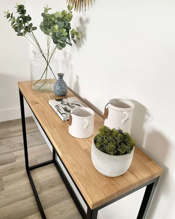 Mesa Consola De Metal Landon en Madera natural - Mesas de arrimo, Uruguay | Treehouse Deco, vista 3