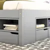 Cama 2 plazas con Cajones - Charme - Linea Funcional - Gris en Gris - Dormitorio, Uruguay | Rústico Hogar, vista 4 de 4