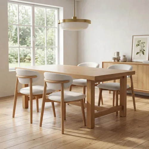 Juego De Comedor 4 Sillas - Caliza Toronto - Origen en Madera natural - Mesas de comedor, Uruguay | Rústico Hogar