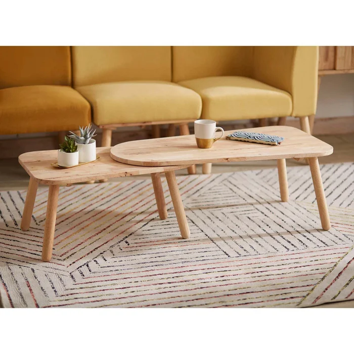 Mesa Ratona Madera Natural-beige Montana Natural en Madera natural - Mesas de living, Uruguay | Divino, vista 4