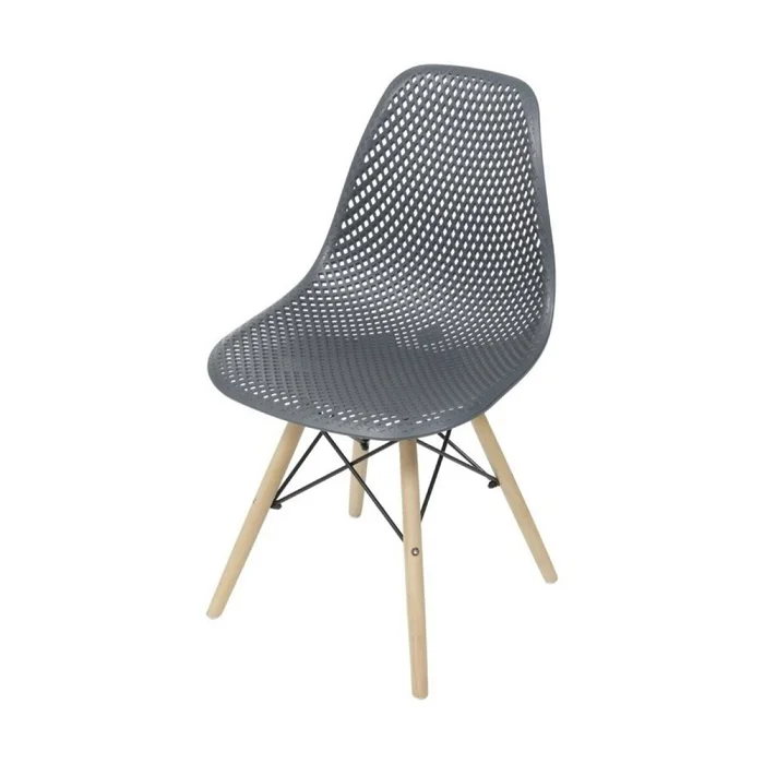 SILLA EAMES COLMENA COMEDOR BASE MADERA NEGRA - Sillas, Uruguay | Decohogar