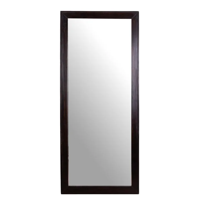 Espejo De Pared Madera-de-mango Marron Rectangular Akira en Marrón - Espejos, Uruguay | Divino