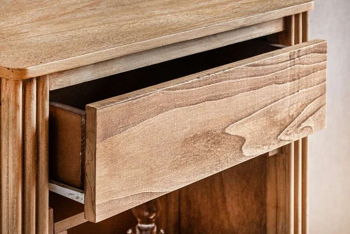 MUEBLE BAR CON BODEGUERO - ALAMO en Madera natural - Bibliotecas, Uruguay | La Iberica, vista 4