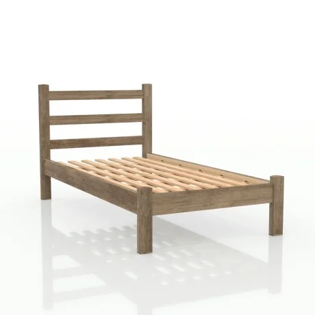 Cama 1 plaza Sofia en Marrón - Dormitorio, Uruguay | La Cueva Muebles, vista 5