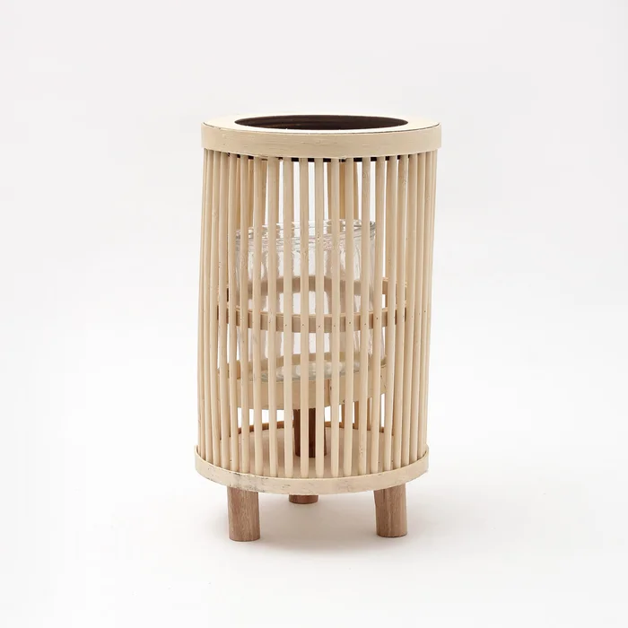Fanal Bamboo Con Patas De Madera Grande en Madera natural - Velas y Portavelas, Uruguay | Tiendas Montevideo, vista 2