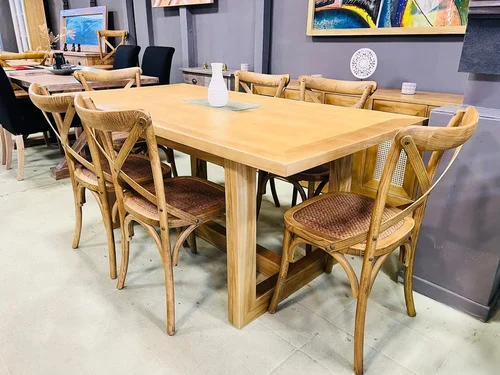 Juego De Comedor Madera Ozark Mesa Mónaco 6 Sillas Vienesas A Eleccion en Madera natural - Mesas de comedor, Uruguay | Ozark Home, vista 8