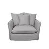 Loveseat Funda Desmontable 1 Cuerpo Tela-premium Gris Bahama en Gris - Sillones y sofás, Uruguay | Divino, vista 3 de 5
