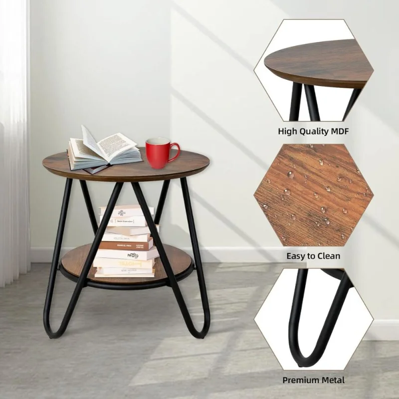Mesa lateral Ace en Marrón - Mesas de living, Uruguay | La Cueva Muebles, vista 4