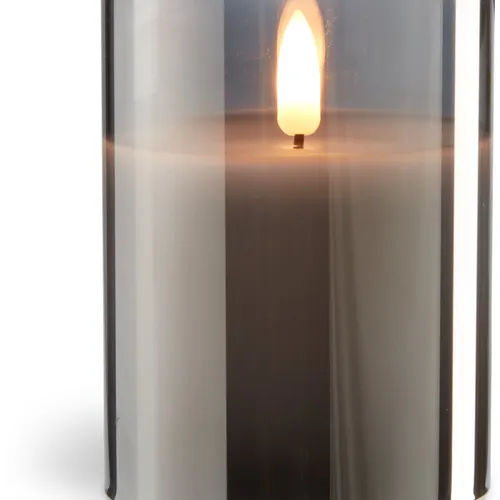 Vela pilar LED KLAUS Ø8xA10cm gris en Gris - Velas y Portavelas, Uruguay | JYSK
