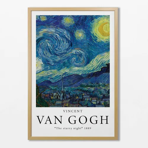 Vincent Van Gogh - The starry night en Multicolor - Láminas, Uruguay | La Cuadrería