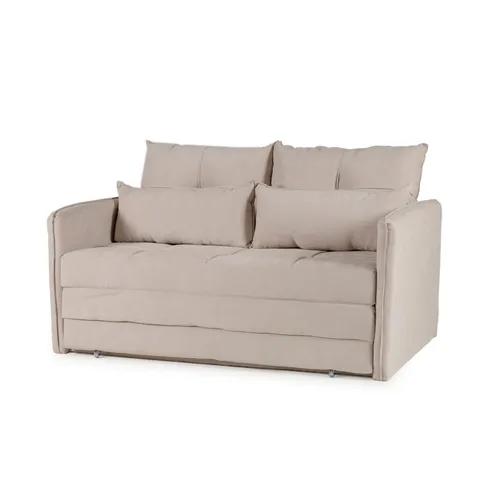 Sofá Cama Maya - Tela Microfibra - Berlin 02 (Beige) en Beige - Sillones y sofás, Uruguay | NYR