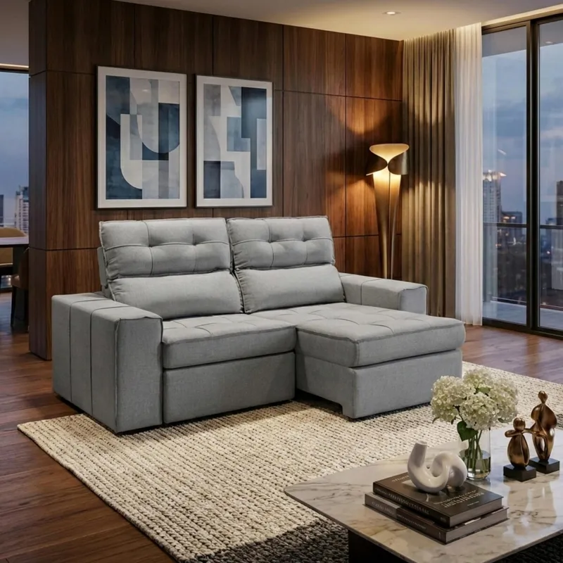 Sillón Cama Denton - 3 Cuerpos - Gris en Gris - Sillones y sofás, Uruguay | Rústico Hogar