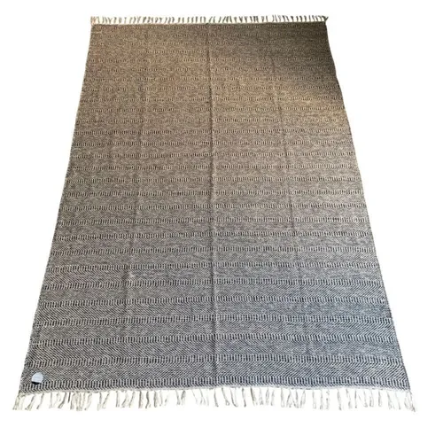 ALFOMBRA 200X285CM JASPEADO FLECOS NATURAL Y NAVY - Textiles, Uruguay | Decohogar