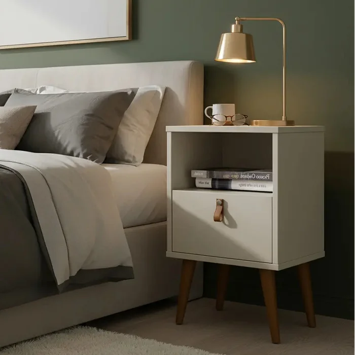 Mesa de Luz Buzios 39cm - Retro en Beige - Mesas de luz, Uruguay | Balton, vista 2