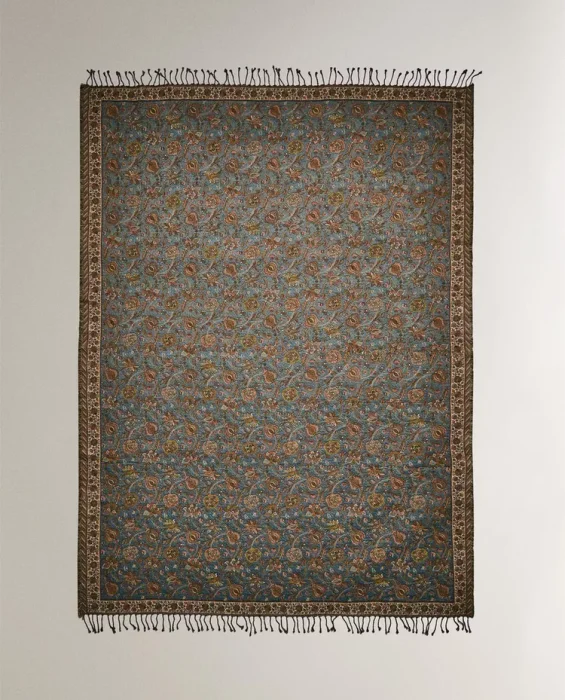 MANTA JACQUARD FLORES - Textiles, Uruguay | Zara Home, vista 2