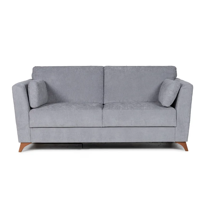 Sofá Capri - Tela Microfibra - 2 cuerpos - Cora 06-153 (Grafito) en Gris - Sillones y sofás, Uruguay | NYR, vista 2