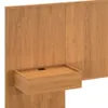 Respaldo Queen continuo con mesa de luz - Nordik - Marrón en Marrón - Respaldos de cama, Uruguay | Ecowood, vista 3 de 3