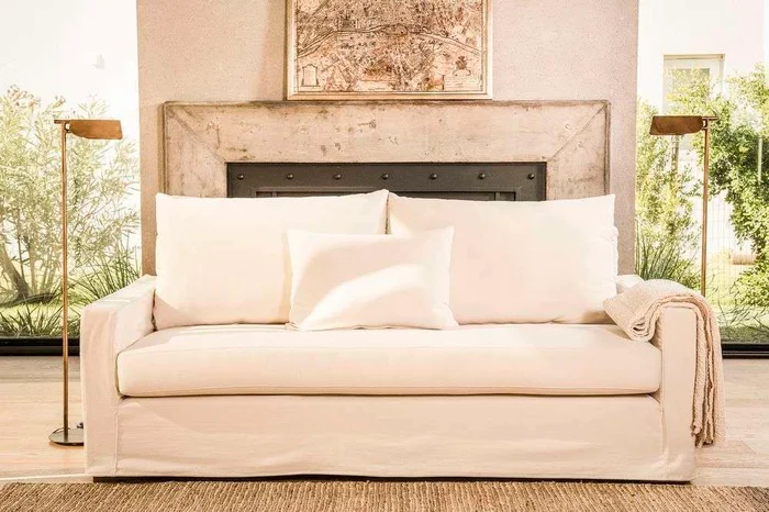 SILLON SOFIA - JEAN NATURAL LAVABLE en Blanco - Sillones y sofás, Uruguay | La Iberica, vista 2