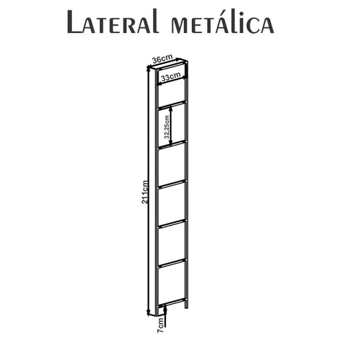 Lateral terminal Estanteria Modular  | 25712 - Bibliotecas, Uruguay | World Vigo