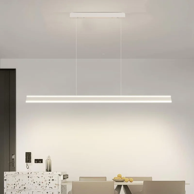 Luminaria Lineal LED Baku 120 cm Blanco en Blanco - Lámparas colgantes, Uruguay | Serlux, vista 3