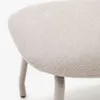 Reposapiés Belina de chenilla - beige con reposapiés y acero con acabado blanco en Beige - Butacas, banquetas y puffs, Uruguay | Kavehome, vista 3 de 6