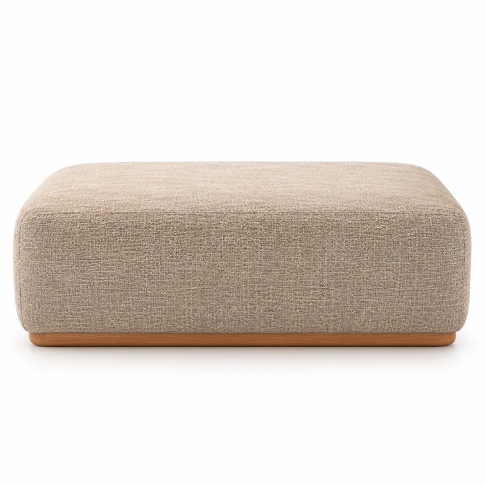 Puff York T108 Lino Arena Claro CATI en Beige - Sillones y sofás, Uruguay | Balton