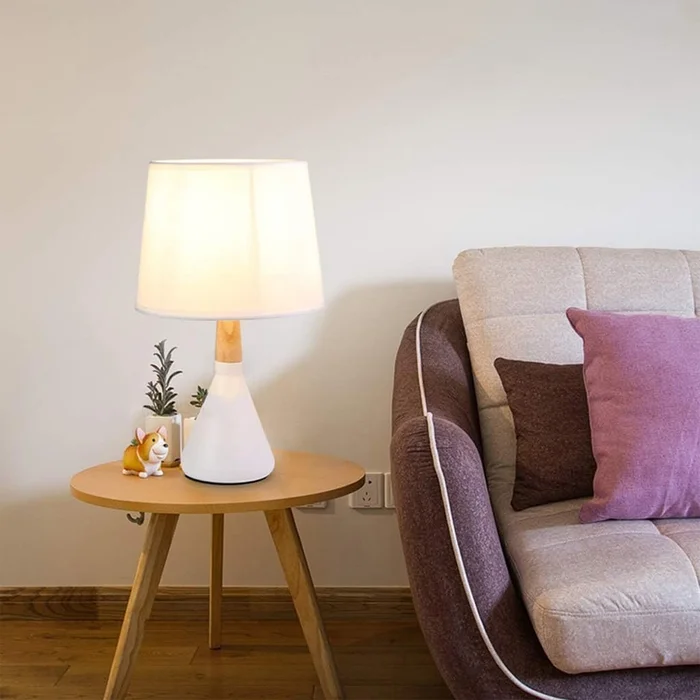 Lámpara de Mesa Marco en Blanco - Lámparas de mesa, Uruguay | Serlux, vista 2
