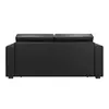SOFA CAMA 2 PLAZAS - TAPIZADO EN SINTETICO NEGRO en Negro - Sillones y sofás, Uruguay | Champagne Home, vista 5 de 5