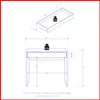 Escritorio con cajon – Slim 7040001 - Escritorios y sillas de escritorio, Uruguay | Punto Unión, vista 5 de 8