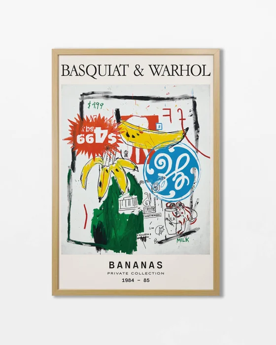 Basquiat & Warhol - Bananas en Multicolor - Láminas, Uruguay | La Cuadrería