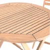 Kit Mesa + 2 Sillas Plegables - Ipanema - Jaroba en Madera natural - Muebles para el exterior, Uruguay | Rústico Hogar, vista 3 de 5